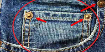 Ini Lho Rahasia Kancing Tembaga di kantong Jeans !