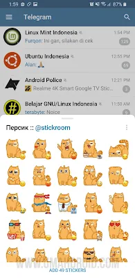 Cara Download Sticker Telegram