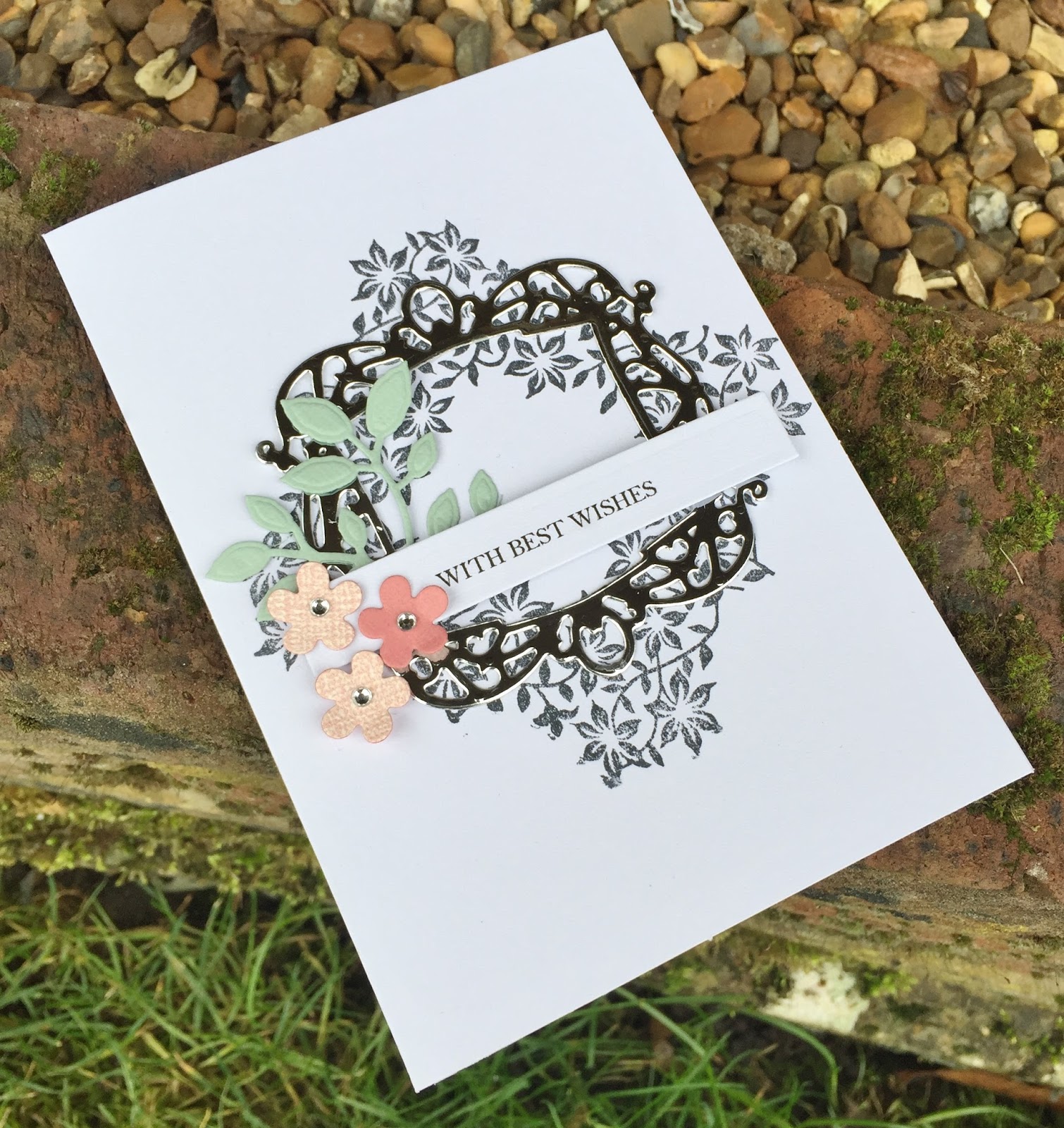 Stamped frame card Creativity Continues