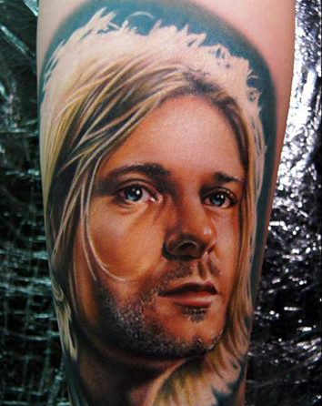 Tatuaje de Kurt Cobain
