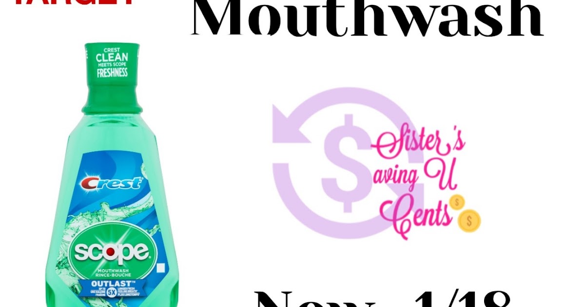 .49 Crest With Scope Mouthwash At Target
