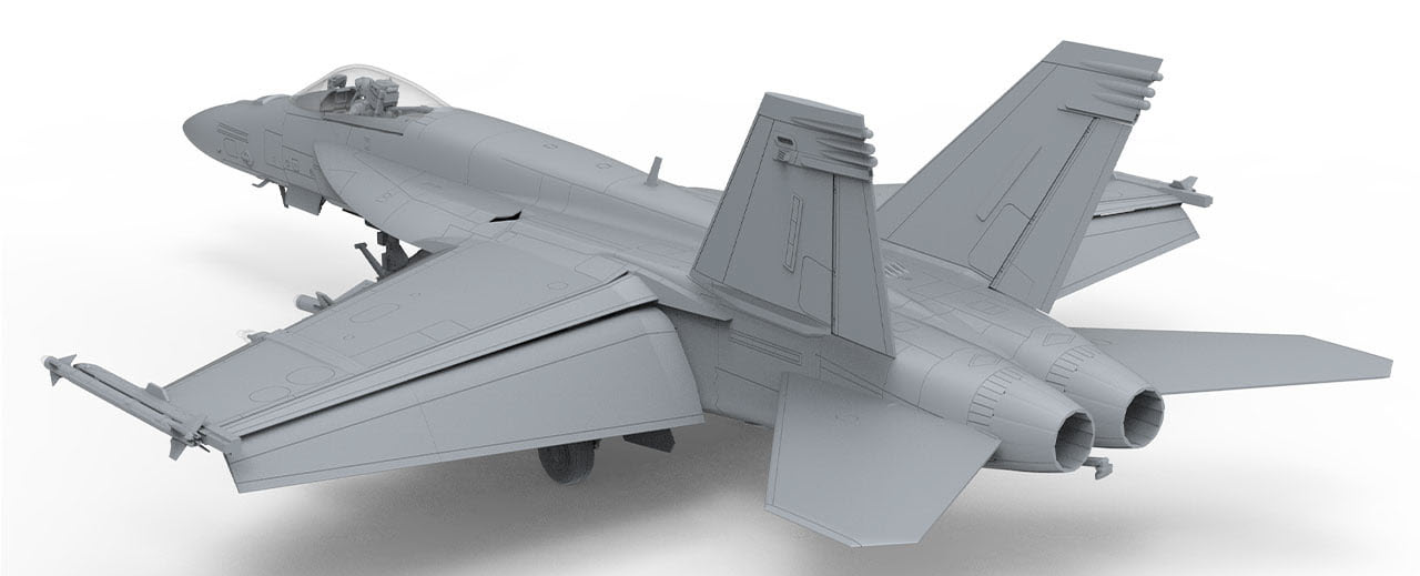MENG LS-012 1/48 BOEING F/A-18E SUPER HORNET LUDODACTYLUS SERIES Plastic Model 