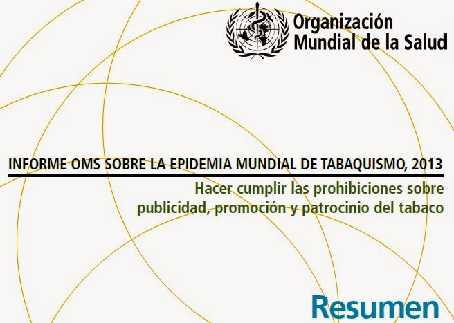 Informe OMS Tabaquismo 2013