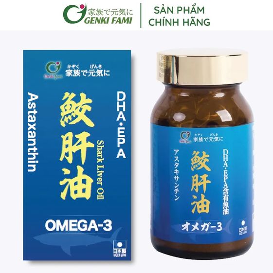 DẦU GAN CÁ MẬP SHARK LIVER OIL OMEGA 3 – GENKI FAMI