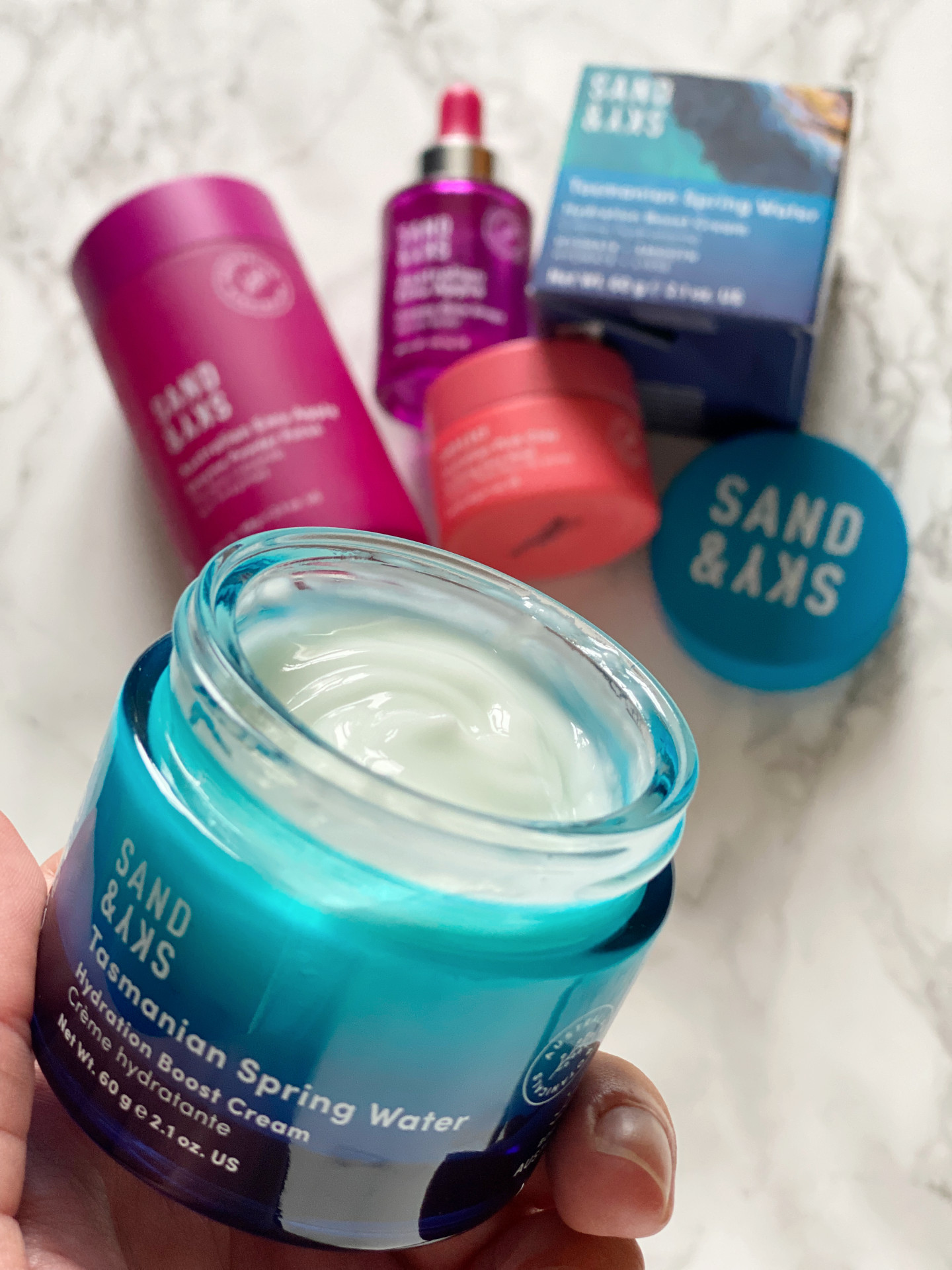 sand&sky tasmanian spring water hydration boost cream review