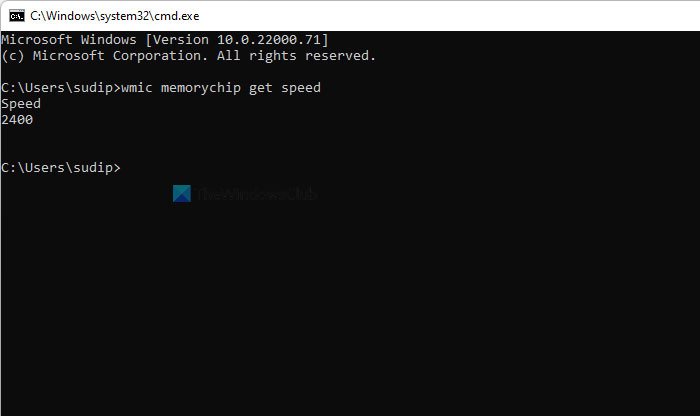 Comment vérifier la vitesse de la RAM sur Windows 11/10