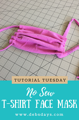 No Sew T-Shirt Homemade Face Mask Project
