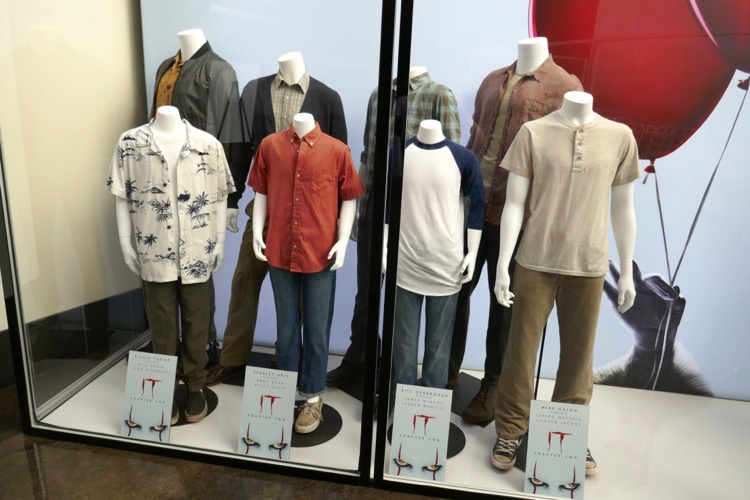 Hollywood Movie Costumes and Props: IT Chapter Two movie costumes on  display...