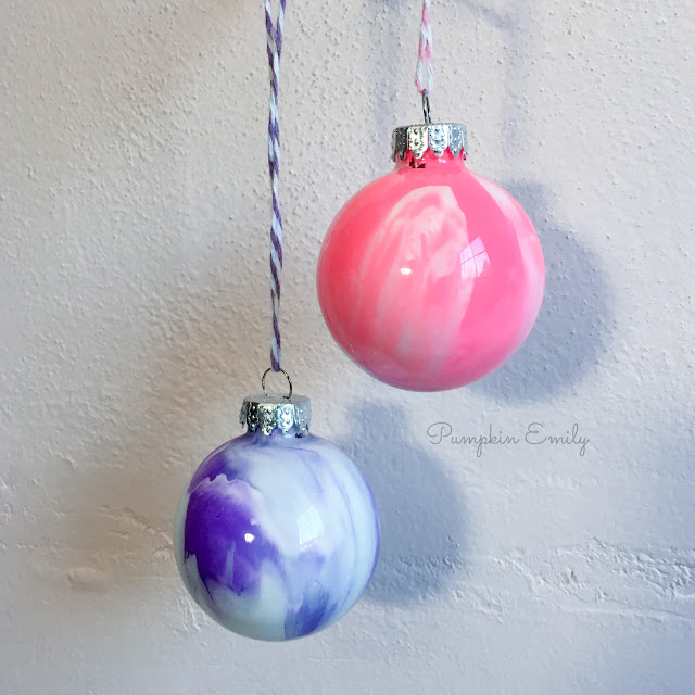 DIY Marble Ornaments