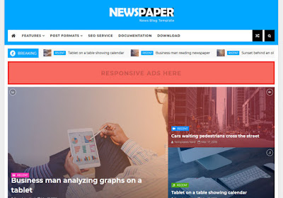 NewsPaper Blogger Template free