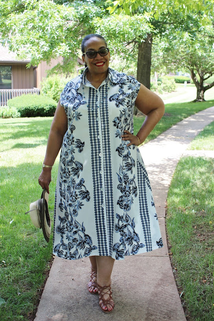 Diary of a Sewing Fanatic: Vogue 9371 in a Border Print