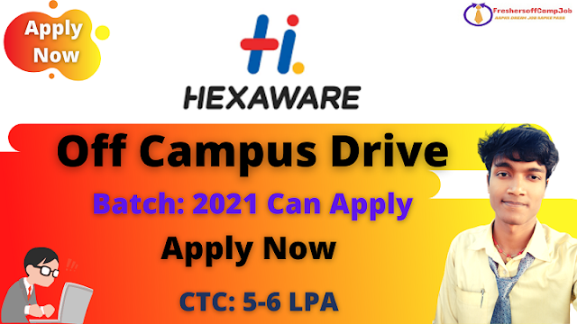 Hexaware Off-Campus Recruitment Drive 2021
