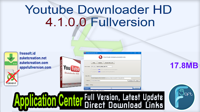 Youtube Downloader HD 4.1.0.0 Fullversion