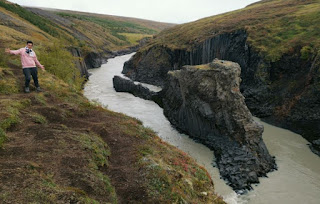 Cañón Stuðlagil o Basalt Column Canyon, Islandia, Iceland.
