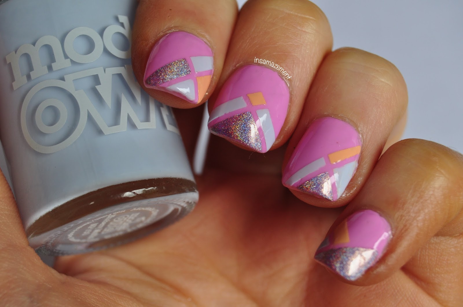 In SAMazement Summer Geometric Nail Art Tutorial