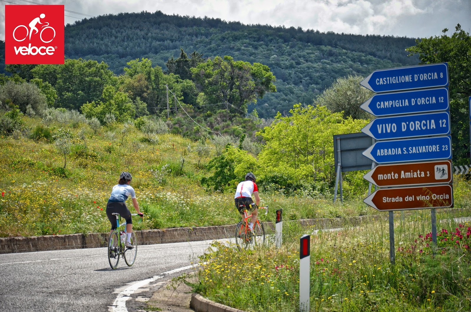 cycling val d'orcia carbon road bike rental in Tuscany Italy