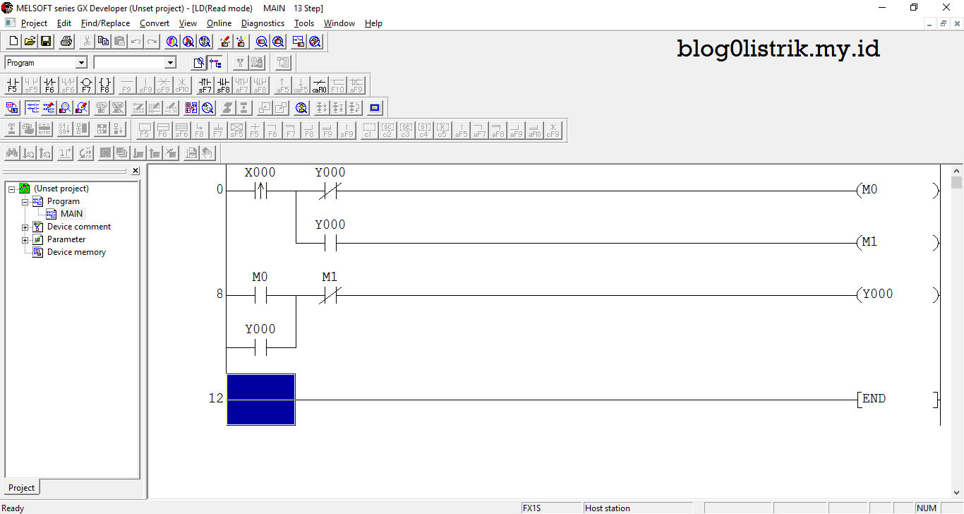 Cara Download dan Upload PLC Mitsubishi dengan GX-Developer – Blog0listrik