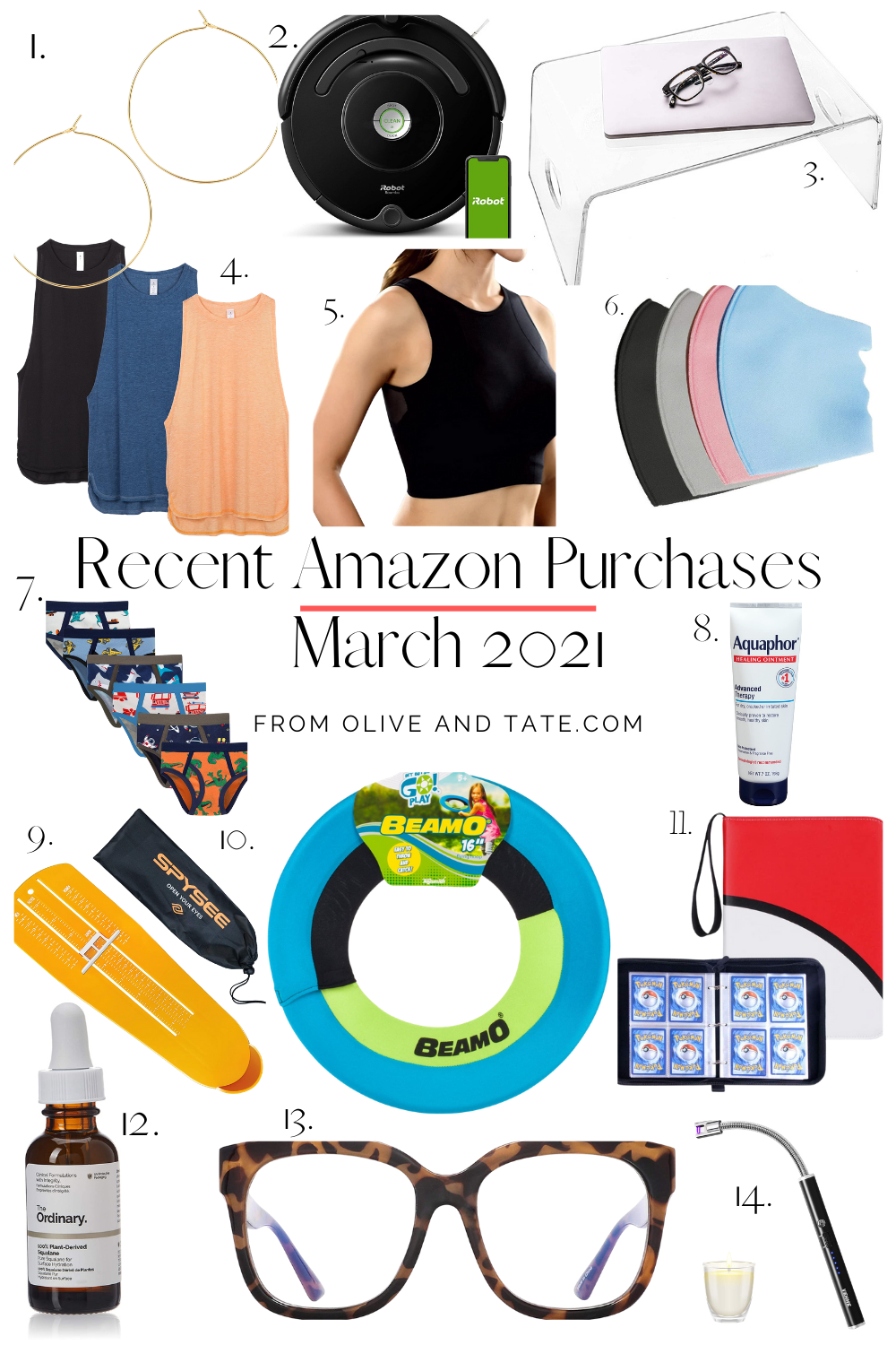 Recent Amazon Purchases Winter 2021 Olive and Tate