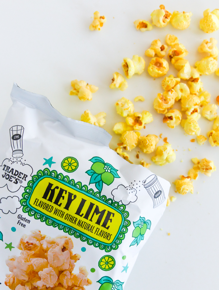 Sweet on Trader Joe's Key Lime Kettle Popcorn Bake at 350°