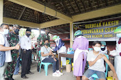 Danrem 162/WB Tinjau Serbuan Vaksinasi Penanganan Covid-19 di Wilayah Kodim 1606/Mataram.