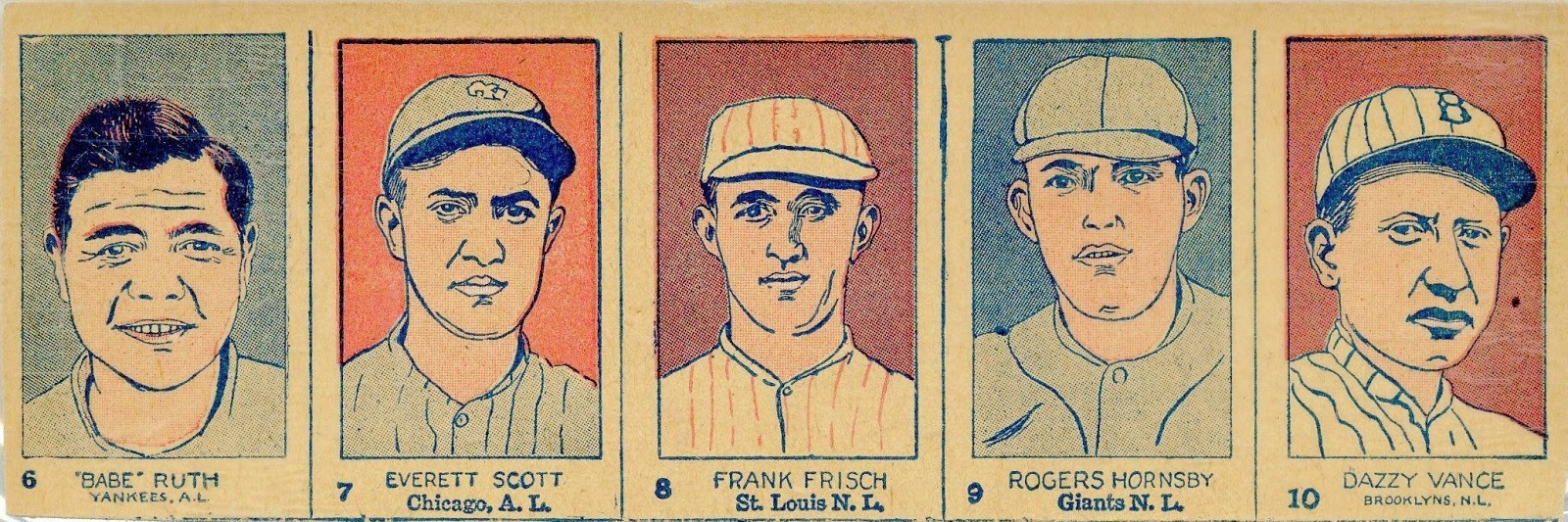1926 W512 Strip Card Baseball #5, Glen (Glenn) Wright.