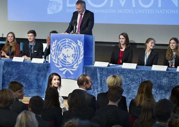 Danish Princess Marie attended the opening of Birkerød Gymnasium Model United Nations Conference 2017 (BIGMUN) at Birkerød Gymnasium