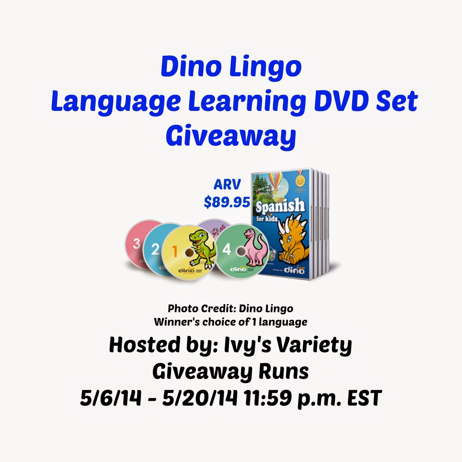 Dino Lingo Giveaway Blog Opp