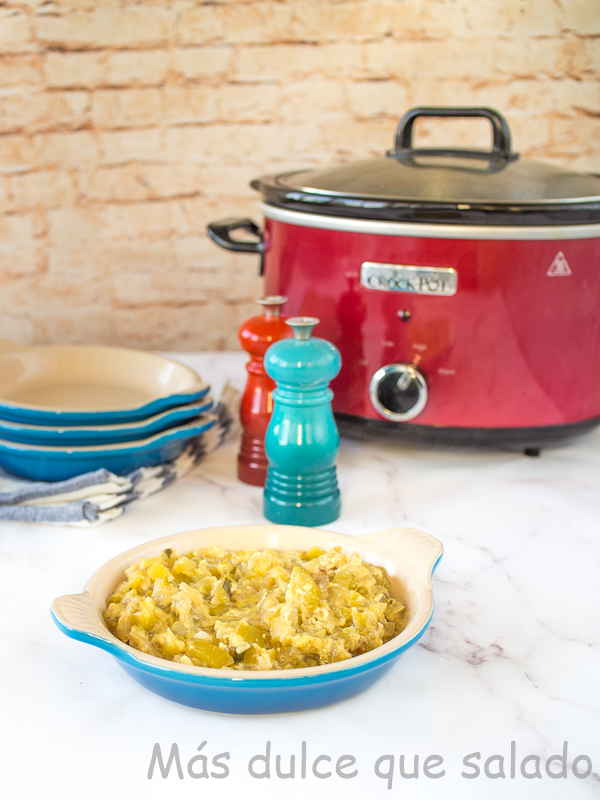 Zarangollo murciano en Crock-Pot.