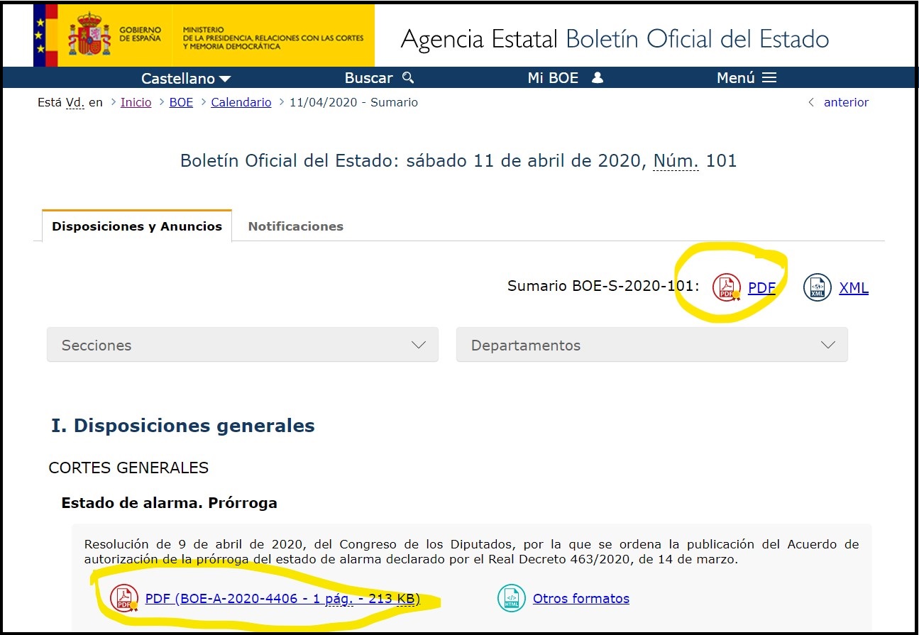 El BOE publica en formato pdf y nos pone en riesgo de falsificaciones El BOE publica en formato pdf y nos pone en riesgo de falsificaciones