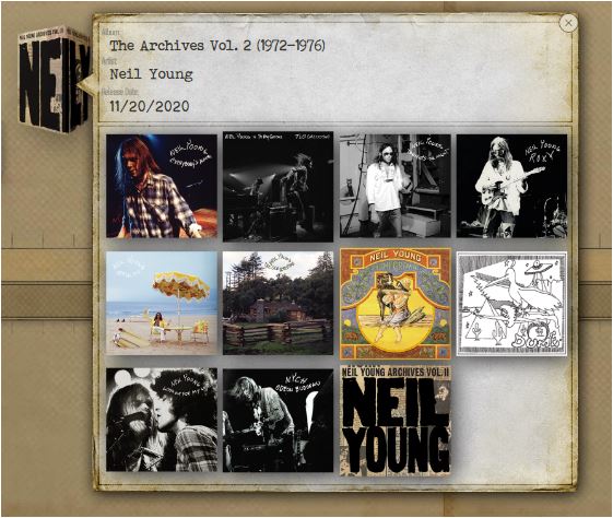Neil Young News: Comment of the Moment: Neil Young Archives VOLUME II