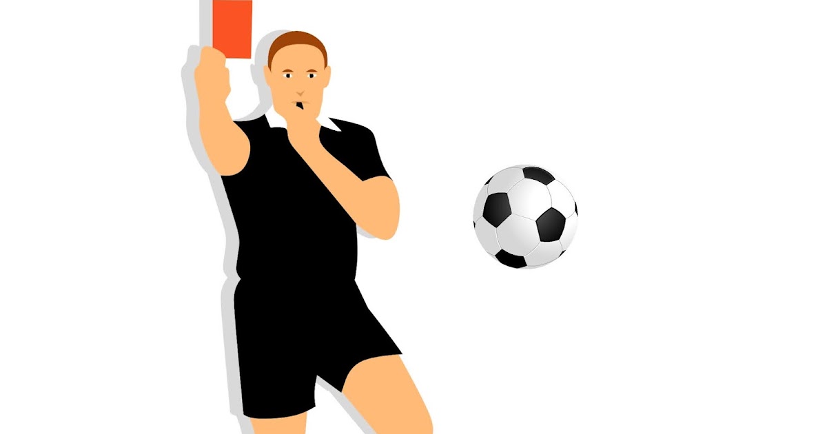 Illustration of soccer referee football