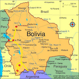 Bolivia Route Map