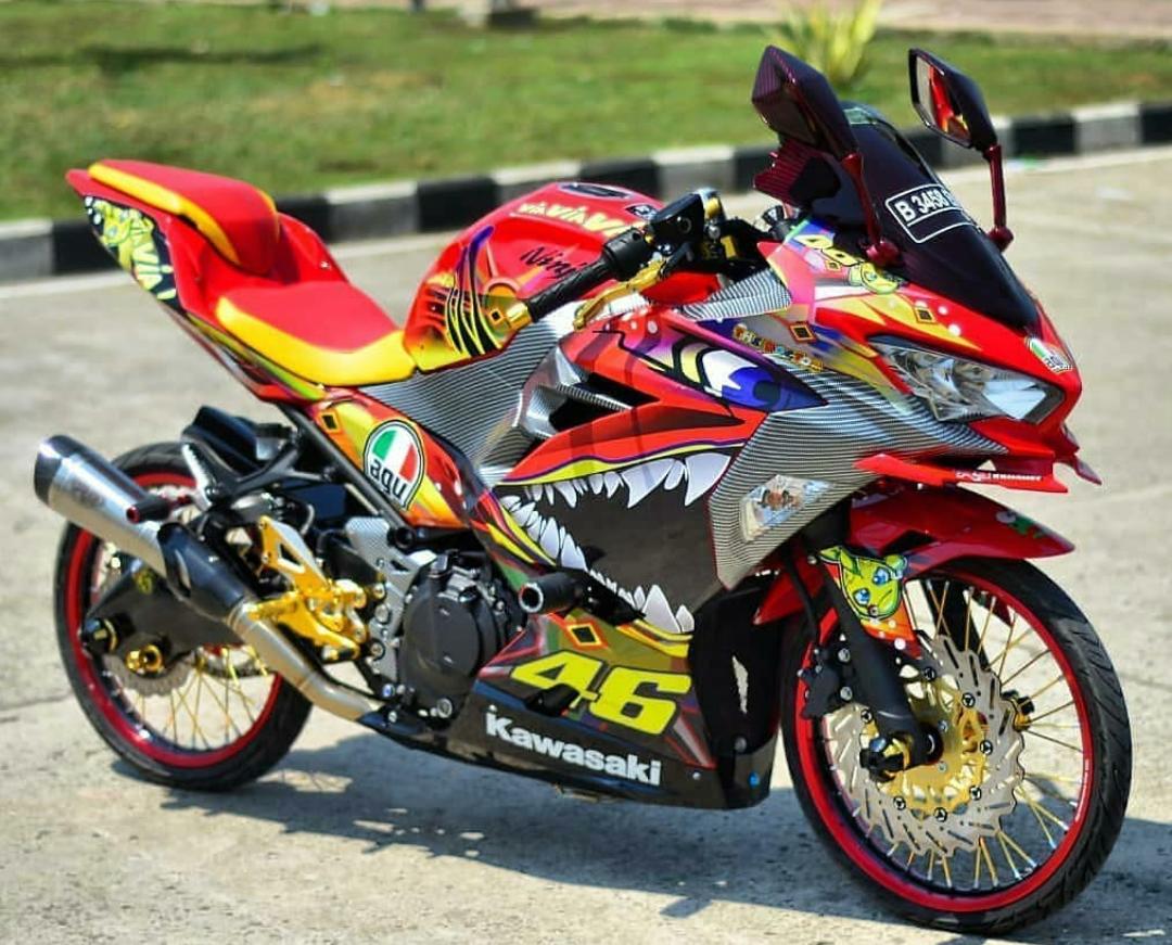 Modifikasi Kawasaki Ninja Keren Untuk Kamu Yang Suka Berekspresi