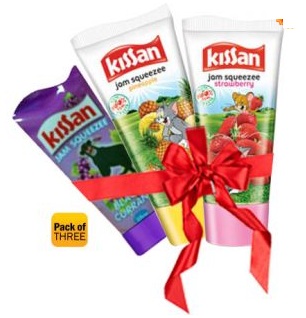 Shopclues Outrage Sale : Kissan Jam Squeez  (Pack of 3) worth Rs.72 just for Rs.38 (Including Shipping)