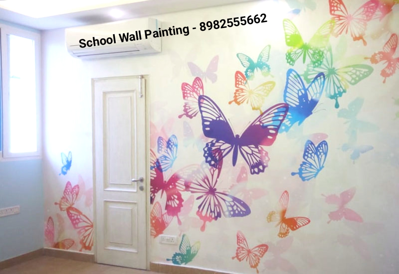Playschool Wall Painting,Nursery School Wall Painting Artist,School