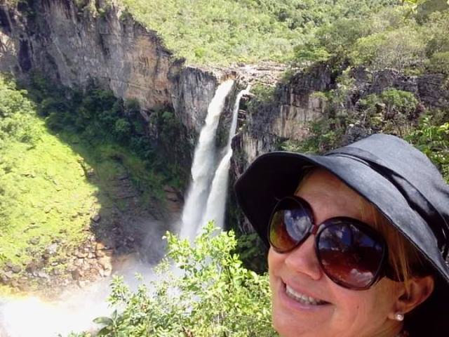 Cachoeira no Parque Nacional da Chapada dos Veadeiros, Goiás, Brasil