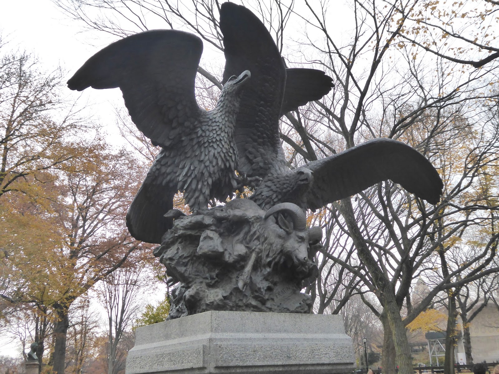 Photoops Figurative Sculpture Eagles and Prey Central ParK, NY, NY