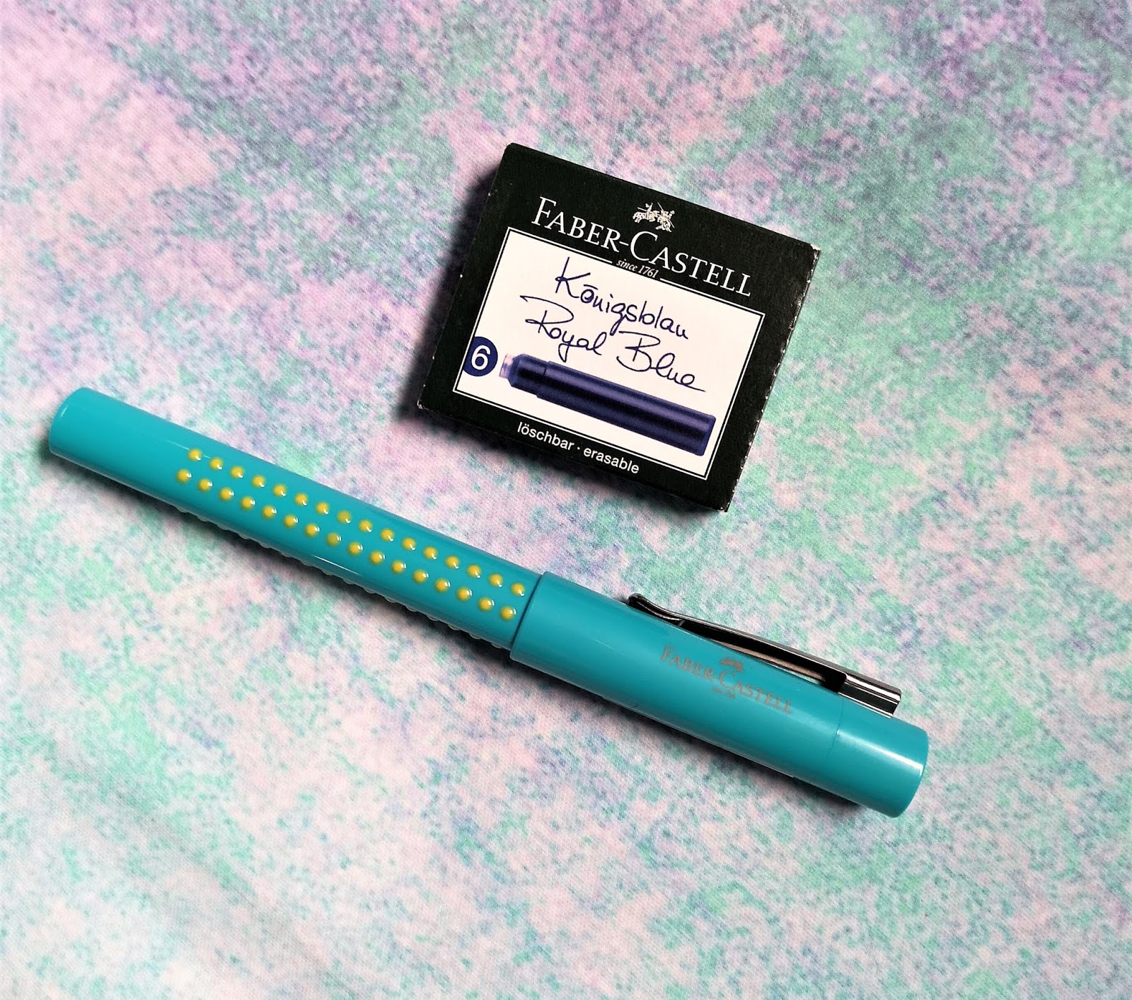 Faber-Castell Füller Grip 2010 - Türkiser Füllhalter Federstärke M