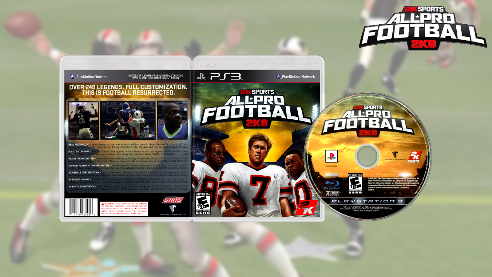 GODDY GAMES ALL PRO FOOTBALL PS3 BLUS