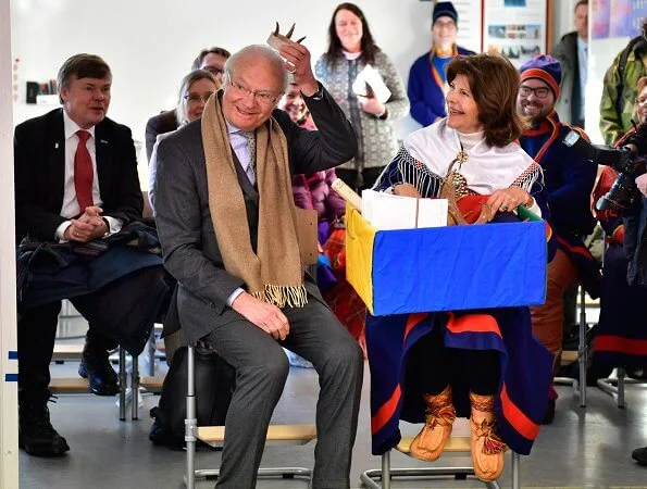 King Carl Gustaf and Queen Silvia visited Jokkmokk Fair, held in connection with the Sami National Day