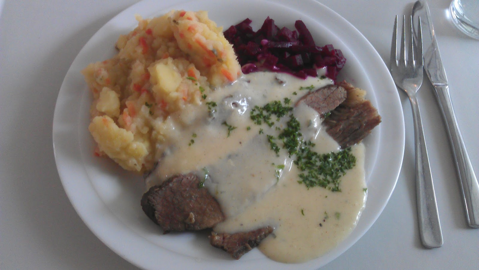 Was habe ich gestern gegessen? Gesottene Ochsenbrust in