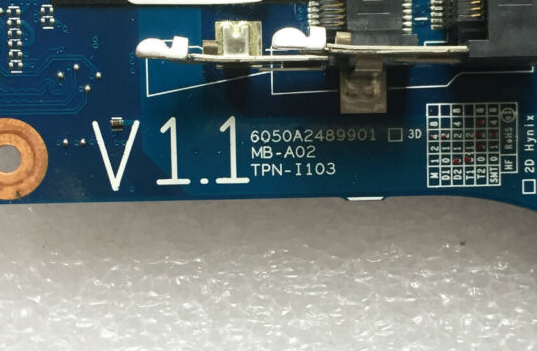 6050A2489901 MB-A02 TPN-I103 U2037 HP ENVY17 Laptop Bios