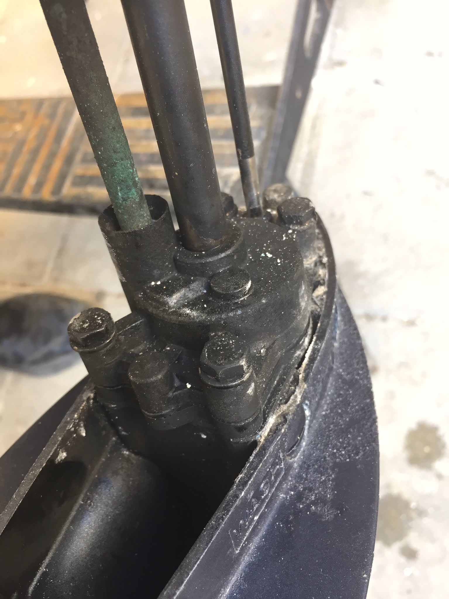 Outboard… broken then fixing to get back sailing again!