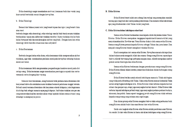 Contoh Makalah Etika Kristen Pengaruhnya Terhadap Pertumbuhan Dan Perkembangan Kepribadian Contoh Makalah Docx