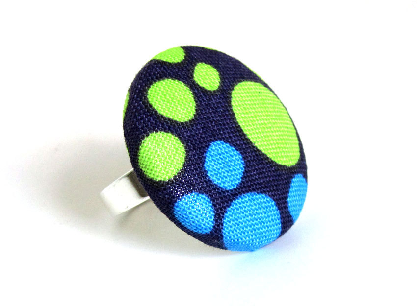 KooKooCraft: unique handmade fabric button earrings and rings ...