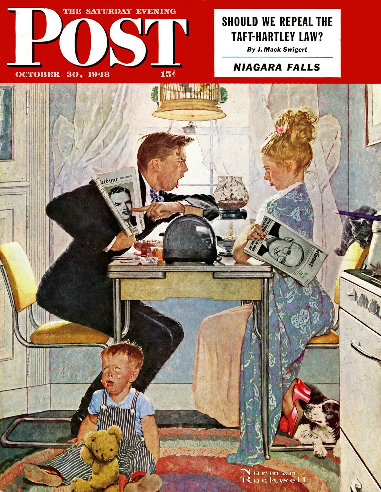 Norman rockwell style picture