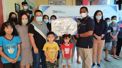 Angkasa Pura I Bandara Sam Ratulangi Peringati HUT Ke 57 Bersama Anak Yatim