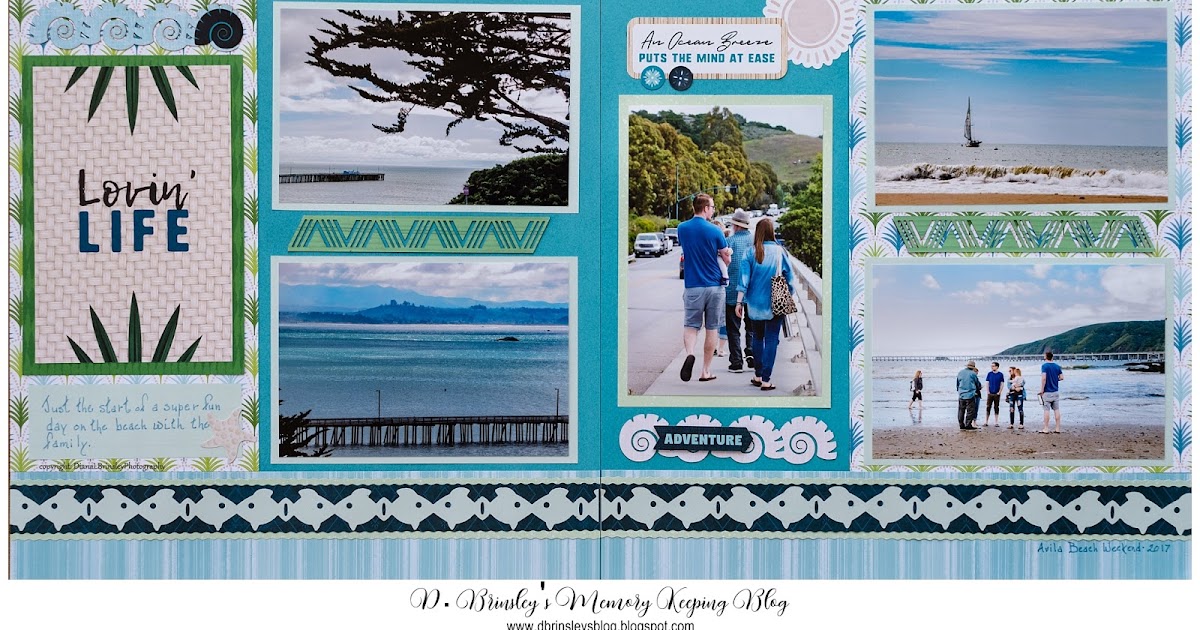 D. Brinsley's Memory Keeping Blog Vitamin Sea Scrapbook Layouts