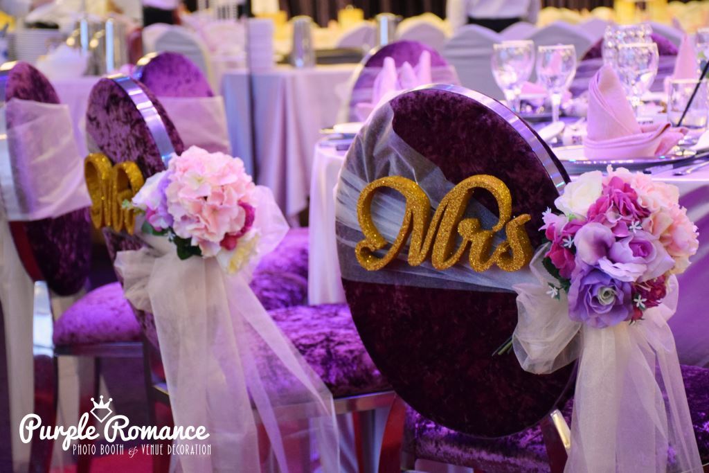 Wedding Decoration At Unique Seafood Restaurant Citta Mall Purple