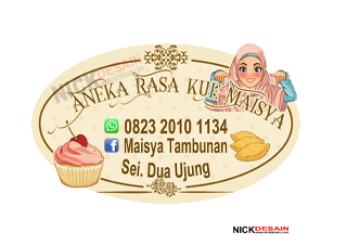 Aneka rasa kue maisya - percetakan tanjungbalai - logo label